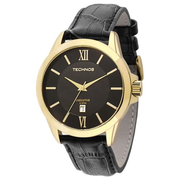 Relógio Technos Masculino Dourado 2115knh/0p Executive