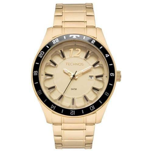 Relógio Technos Masculino Dourado 2117las/4x