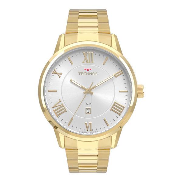 Relogio Technos Masculino Dourado a Prova Dagua Algarismo Romano Inox 2115MTY/4K