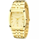 Relógio Technos Masculino Dourado Classic Executive 1n12mp/4x