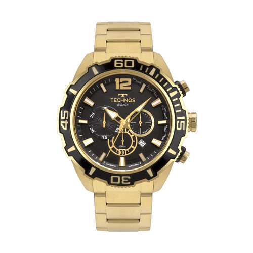 Relógio Technos Masculino Dourado Classic Legacy Js26aq/4p