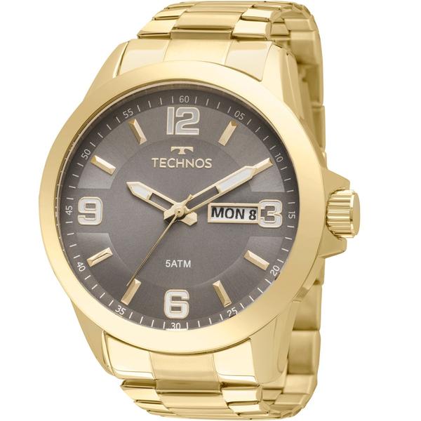 Relógio Technos Masculino Dourado Classic Steel 2305AM/4C