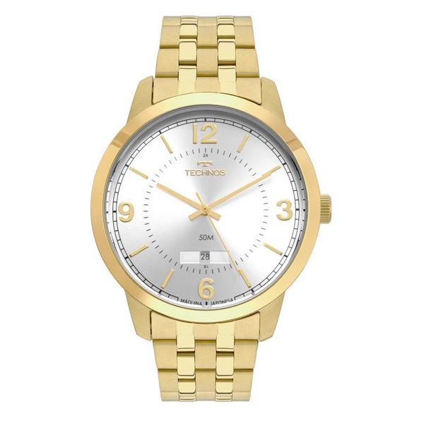 Relógio Technos Masculino Dourado Classic Steel 2115MTF/4K