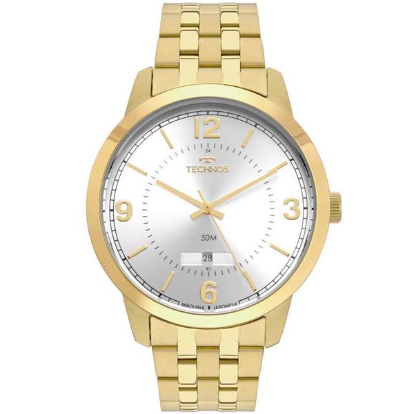 Relógio Technos Masculino Dourado Classic Steel 2115MTF/4K