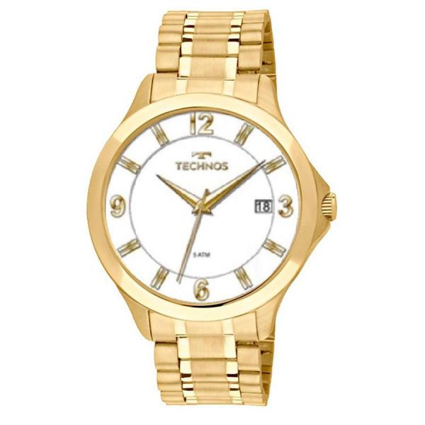 Relógio Technos Masculino Dourado Classic Steel 1s13cd/4b