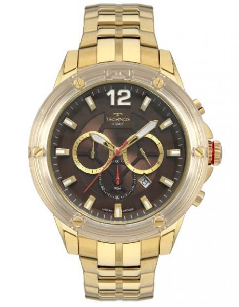 Relógio Technos Masculino Dourado Cronógrafo JS26AP/4M