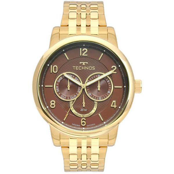 Relógio Technos Masculino Dourado Grandtech - 6P79BL-4M