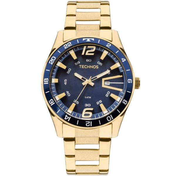 Relógio Technos Masculino Dourado Performance Racer 2115LAJ/4A