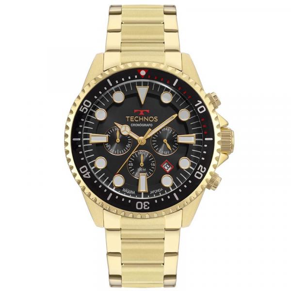 Relógio Technos Masculino Dourado Skymaster JS25CD/4C