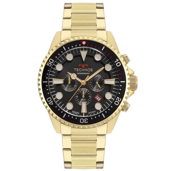 Relógio Technos Masculino Dourado Skymaster JS25CD/4C