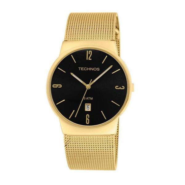 Relógio Technos Masculino Dourado Slim Gm10ih/4p