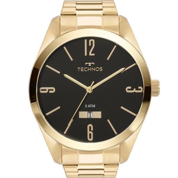 Relógio Technos Masculino Dourado Steel 2115MNW/4P