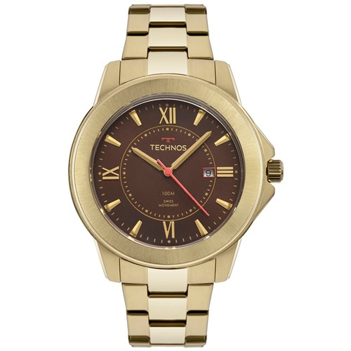 RelÃ³gio Technos Masculino Elegant AnalÃ³gico Dourado F06111AA4M - Dourado - Dafiti