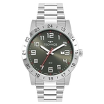 Relogio Technos Masculino esportivo verde aço inox 2115MWR/1F