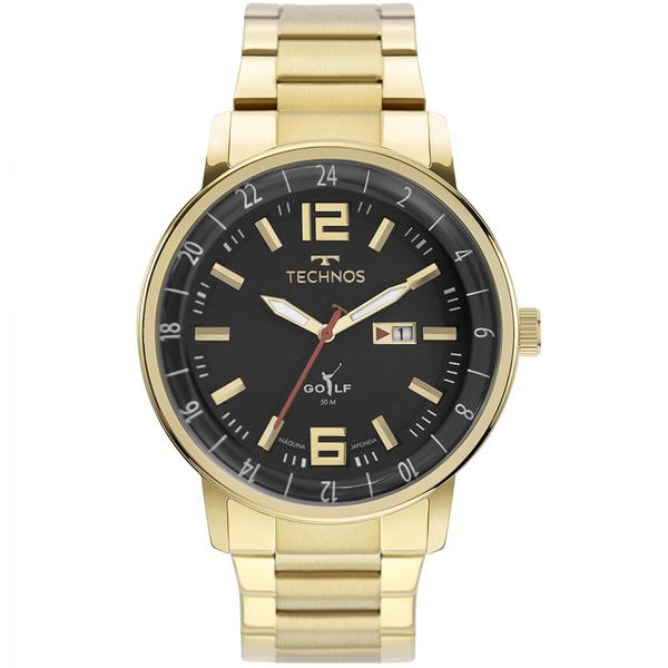 Relógio Technos Masculino Golf Dourado 2115mwd/1p