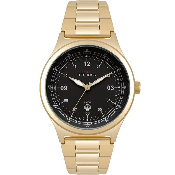 Relógio Technos Masculino Militar Dourado 2115MQY/4P