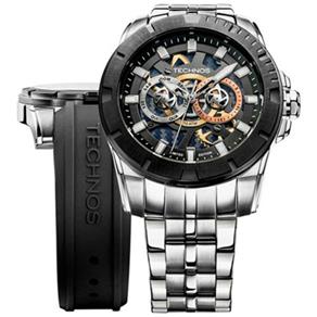 Relógio Technos Masculino Performance Carbon Troca Pulseira 6P75AA/1P