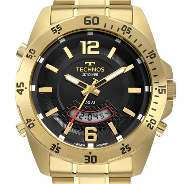 Relógio Technos Masculino Performance Skydive T205JL/4P Dourado