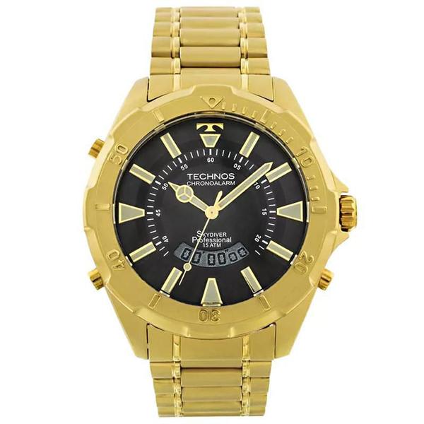 Relógio Technos Masculino Performance Skydiver Dourado - T205FL-4P