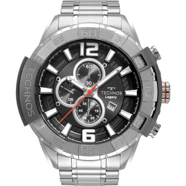 Relógio Technos Masculino Prata Legacy OS10FD/1C Analógico 10 Atm Cristal Mineral