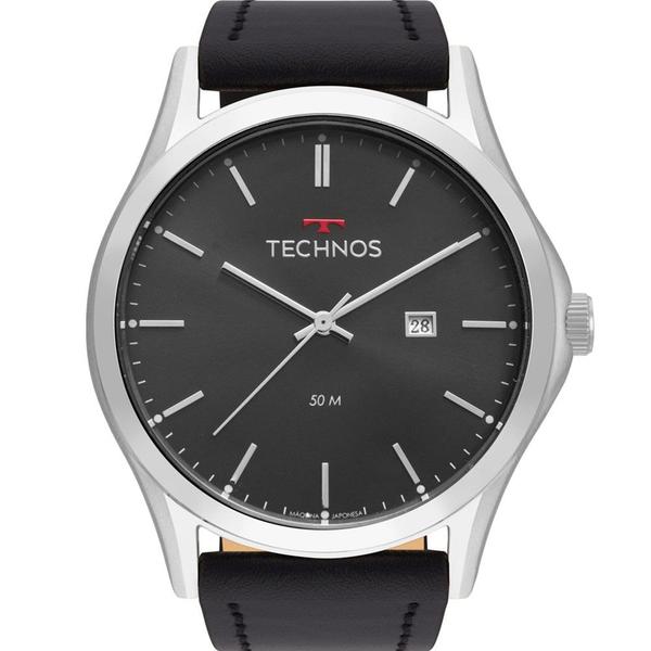 Relógio Technos Masculino Prateado Classic Steel 2115MSG/0P