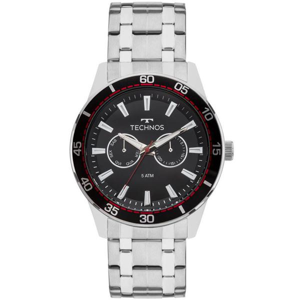 Relogio Technos Masculino Prateado Sport Original 6P25BO/1P