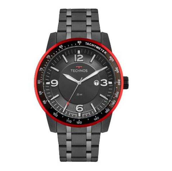 Relógio Technos Masculino Preto Performance Racer 2117LBA/4P