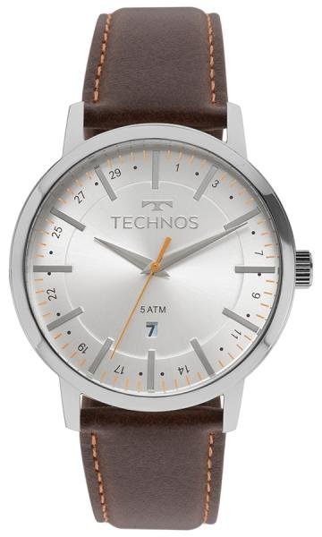 Relogio Technos Masculino Pulseira de Couro 2115MMHTDY/1B