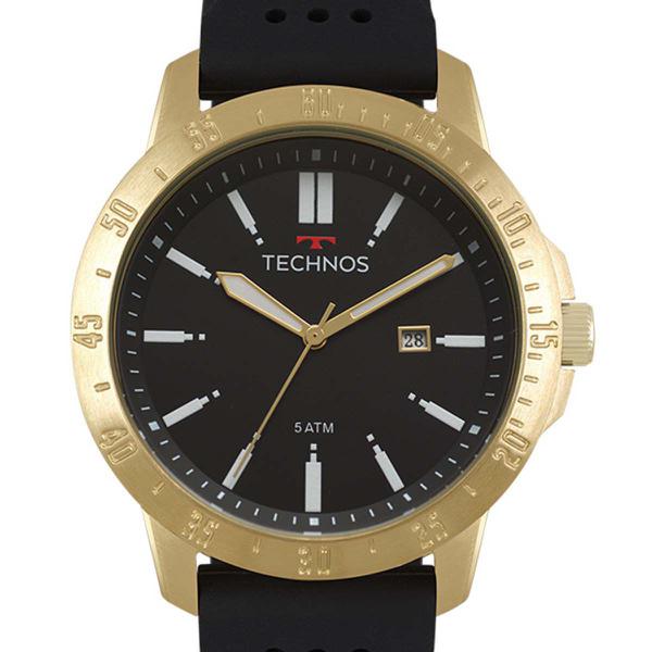 RELÓGIO TECHNOS MASCULINO RACER DOURADO 2115MQW/8P