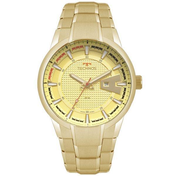 Relógio Technos Masculino Racer Dourado 2117lax/4x