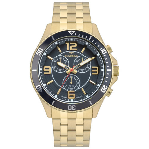 Relógio Technos Masculino Racer Dourado Js00ao4a