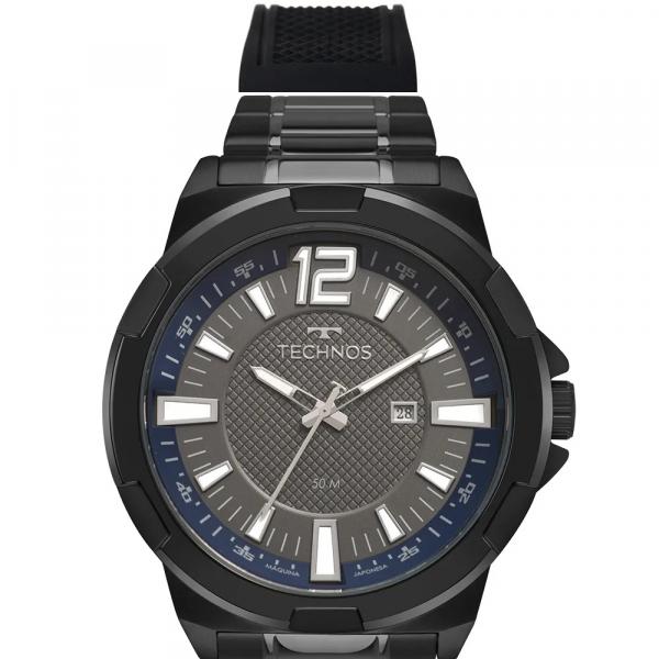 Relógio Technos Masculino Racer Preto 2117lbx/8c Pulseira de silicone