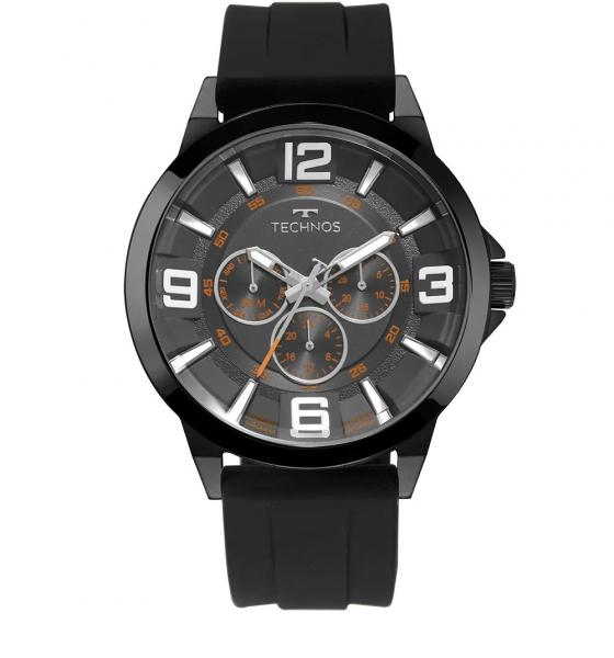 Relógio Technos Masculino Racer Preto 6p79bn/8p Pulseira de silicone