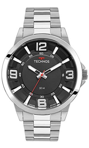 Relógio Technos Masculino Ref: 2036mlg/1p Racer Prata