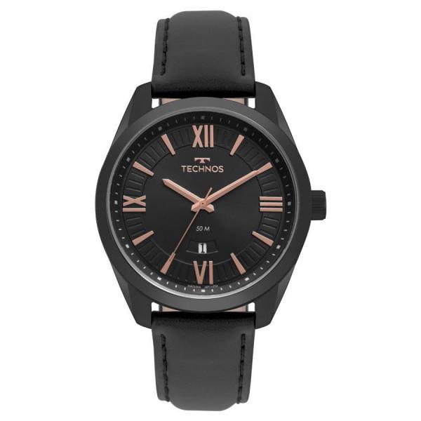 Relógio Technos Masculino Ref: 2115msp/4p Classic Steel Preto