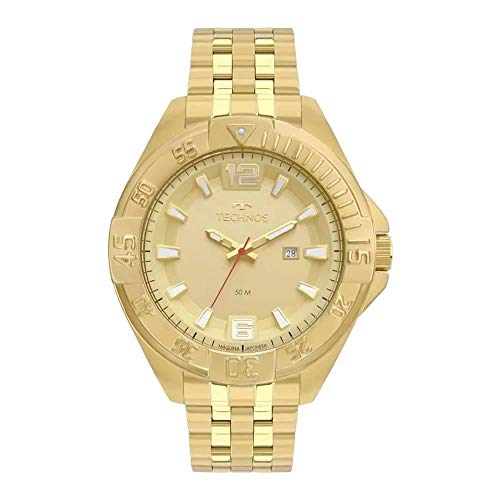 Relógio Technos Masculino Ref: 2115mto/4x Big Case Dourado