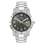 Relógio Technos Masculino Ref: 2115mwr/1f Militar Prateado