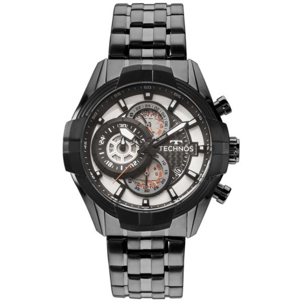 Relógio Technos Masculino Ref: Js15ex/4p Cronógrafo Black