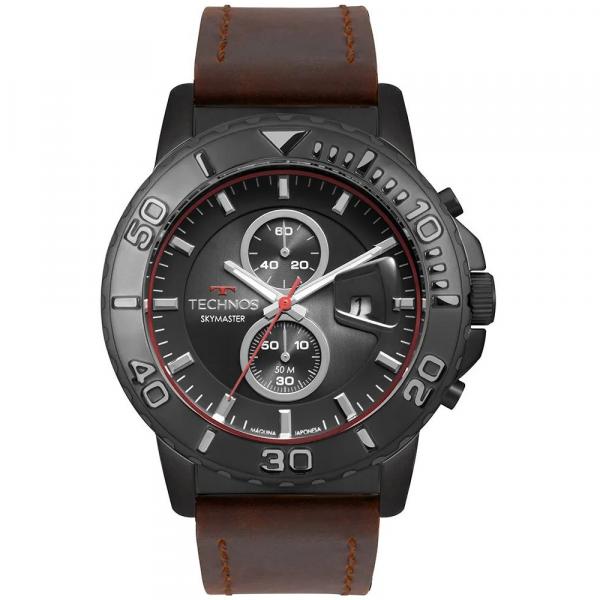 Relógio Technos Masculino Skymaster OS11EB/2P Cronógrafo - Aço Preto