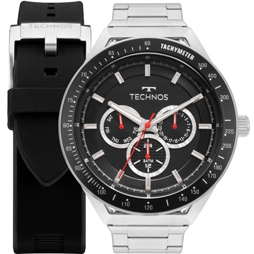 Relógio Technos Masculino Skymaster Troca Pulseiras 6P29AJY/T1P