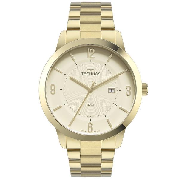 Relógio Technos Masculino Steel Analógico Dourado 2117LCR1D