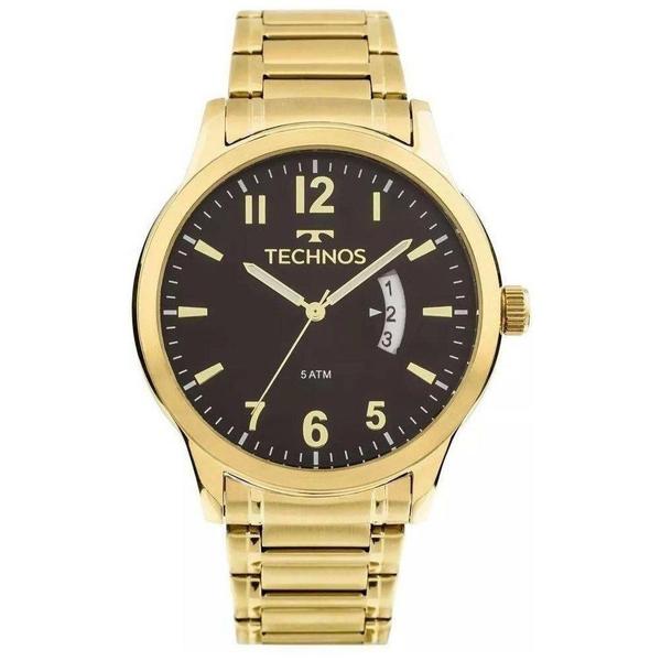 Relógio Technos Masculino Steel Dourado 2115KTP4P