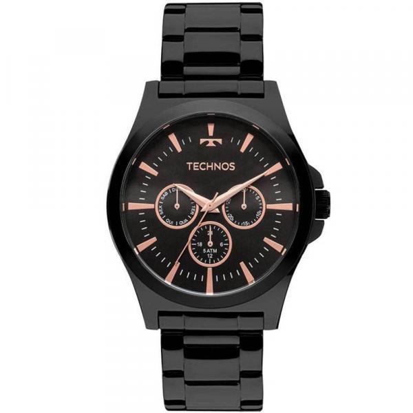 Relógio Technos Masculino Steel Multifunção 6P29AJL/4P - Aço Preto