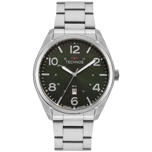 Relogio Technos Masculino Verde Esportivo a Prova Dagua 2115mta/1v