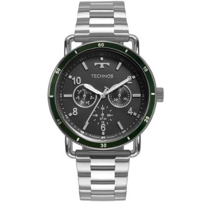 Relógio Technos Militar 43mm Aço Masculino