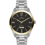 Relógio Technos Prateado e Dourado Masculino Classic Steel 2115MNV/1P