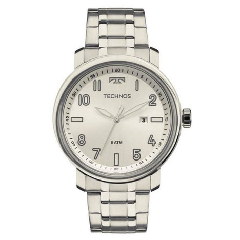 Relogio Technos Prateado Masculino Classic Steel 2115Mnh/1K