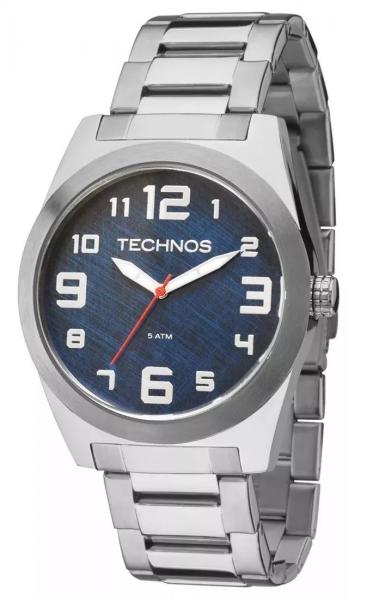 Relógio Technos Prateado Masculino Militar 2035mfl/1A Barato