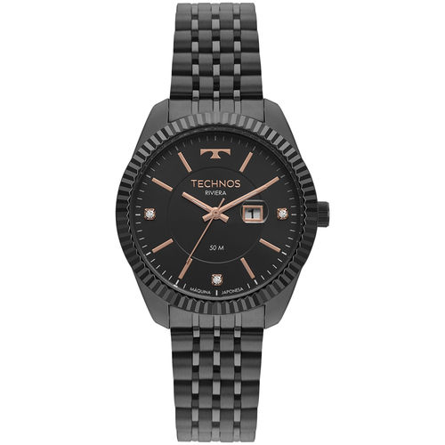 Relógio Technos Riviera Feminino Preto 2015ccv/4p