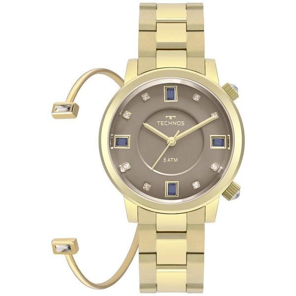 Relógio Technos Rocks Feminino Dourado 2039bu/k4c